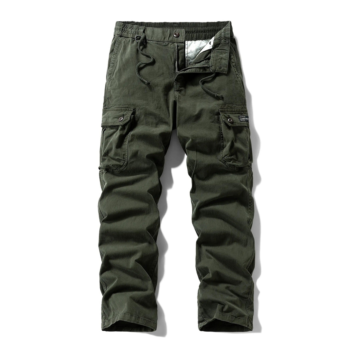 Vanteix - Vintage Washed Relaxed Tapered Work Pants for Men