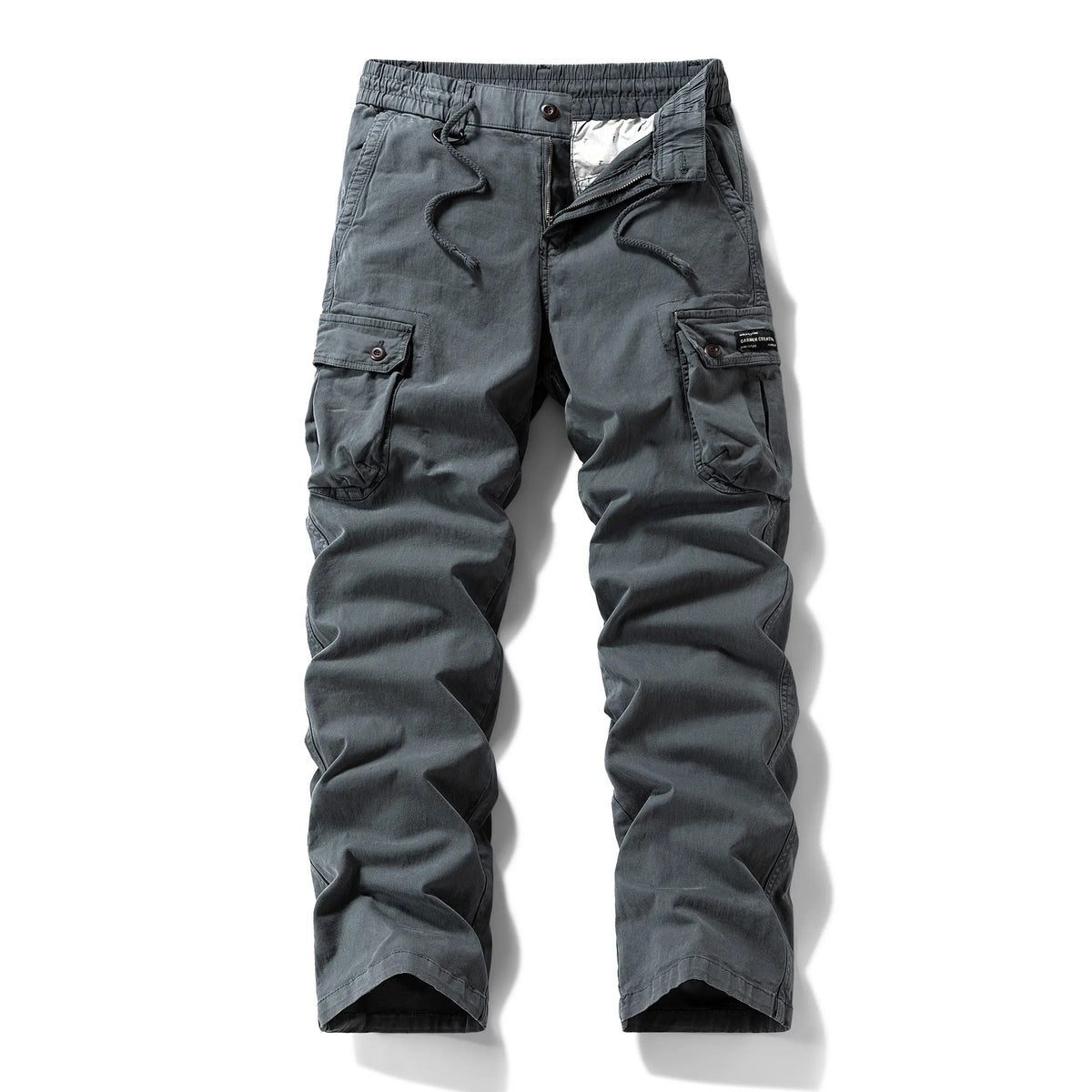 Vanteix - Vintage Washed Relaxed Tapered Work Pants for Men