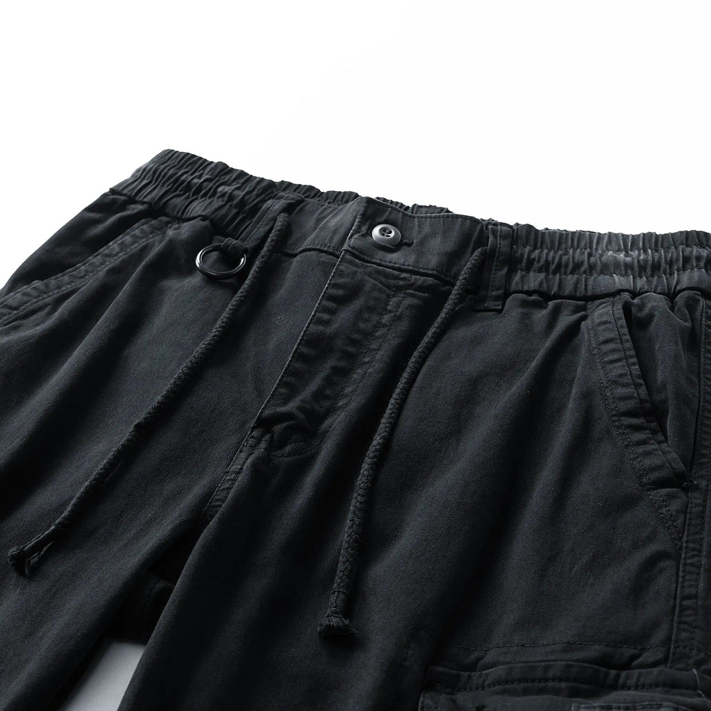 Vanteix - Vintage Washed Relaxed Tapered Work Pants for Men